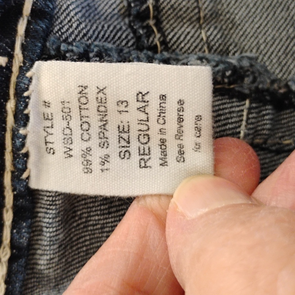 Blue Asphalt Boot Cut Jeans  Five-Pocket Design And Contrasting Stitching 13 - Picture 7 of 9